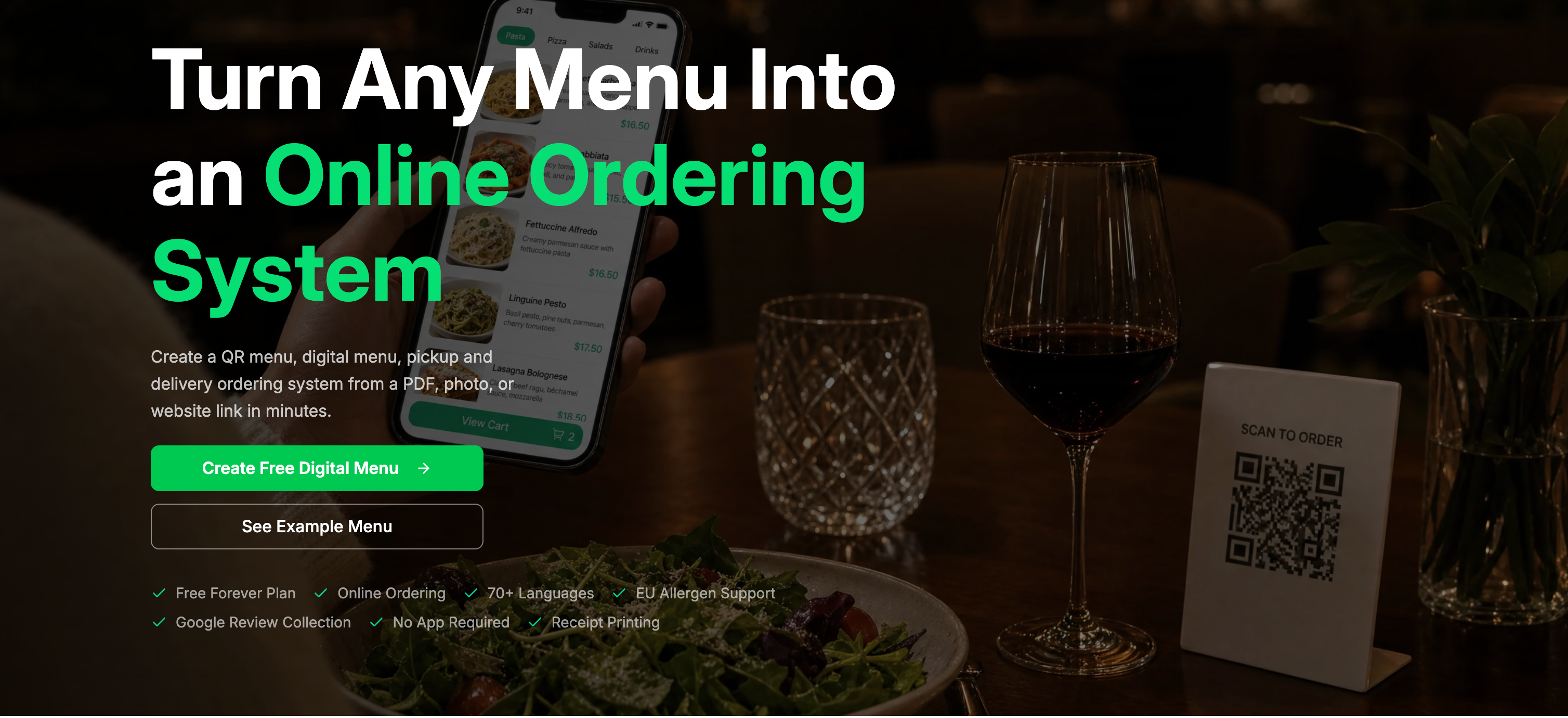MenuForma – QR Menu & Online Ordering screenshot 2