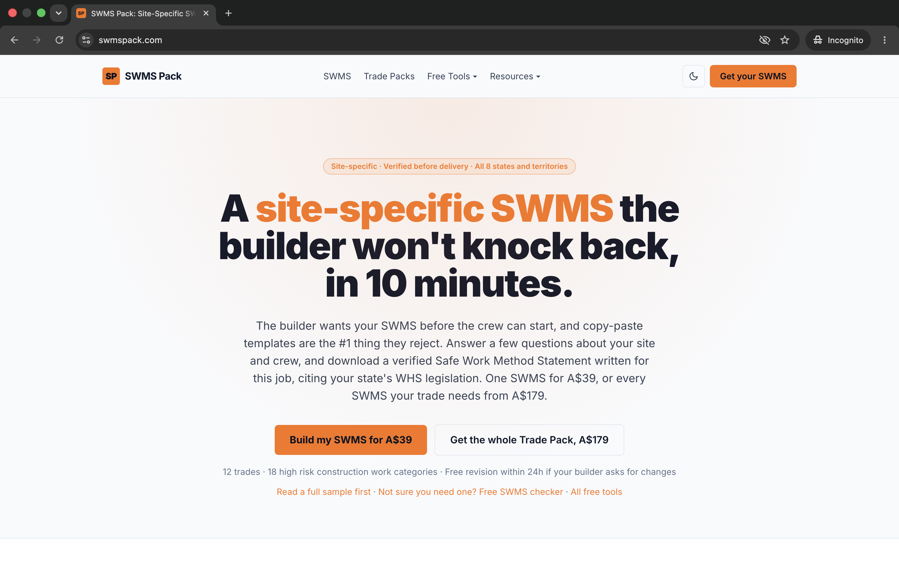 SWMS Pack screenshot 1