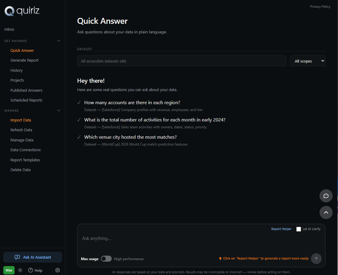 Quiriz screenshot 2